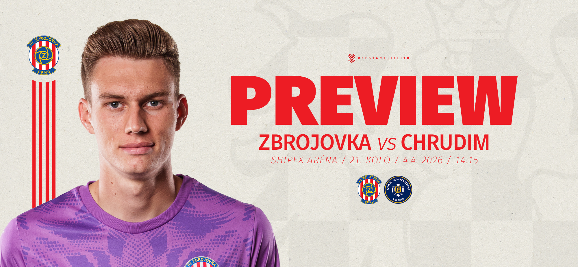 Zbrojovka p�iv�t� na B�lou sobotu MFK Chrudim