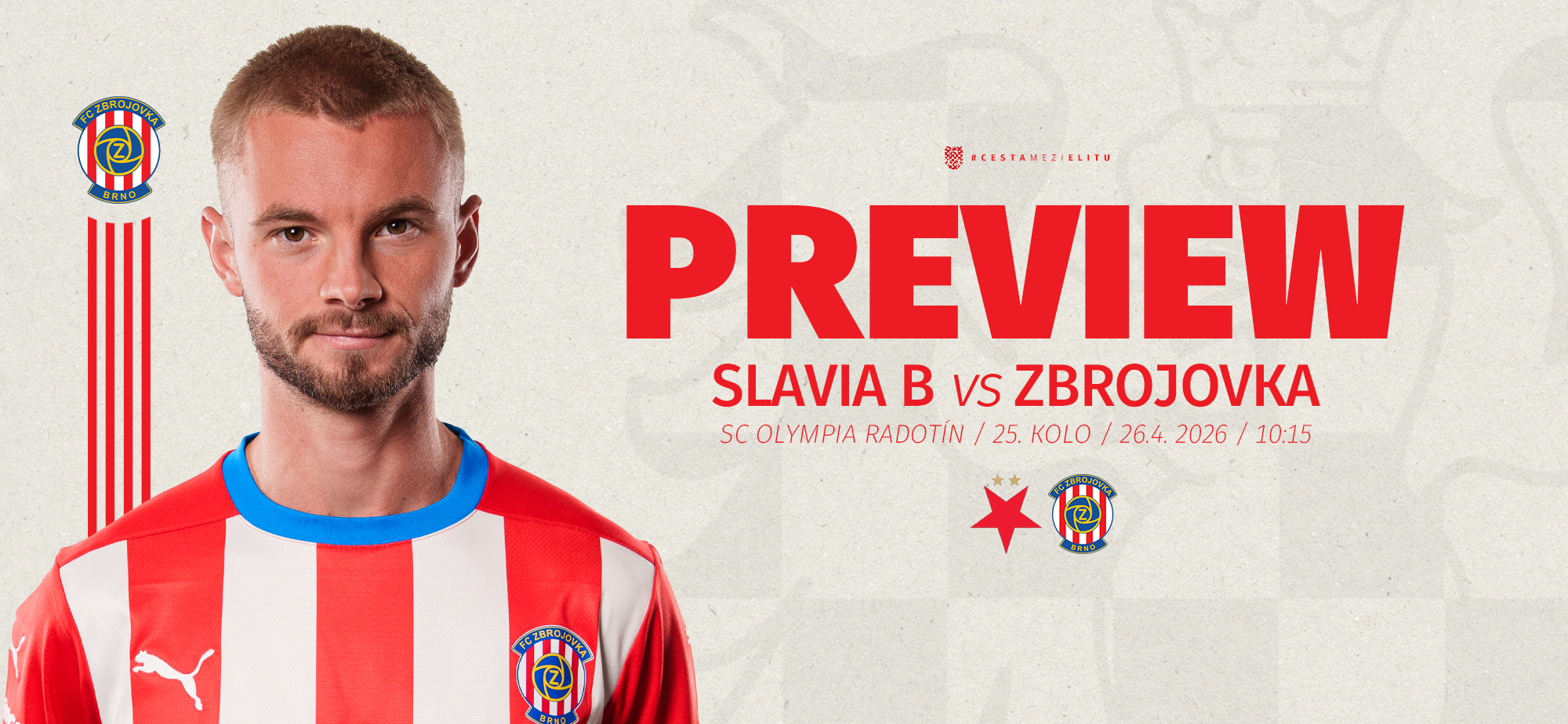 Prvn� mistrovsk� v�jezd, Zbrojovka zm��� s�ly s rezervou Slavie